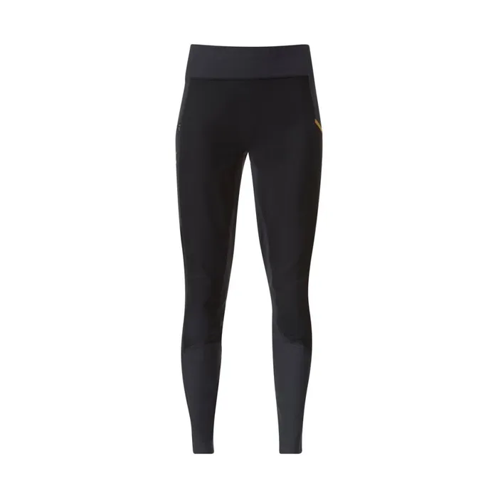 Women Bergans Of Norway Hiking Pants Y Lightline Fast Winter Tights Dark Shadow Grey Black