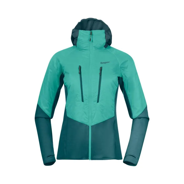 Women Bergans Of Norway Insulated Jackets Tind Light Insulated Jacket Light Malachite Green Malachite Green