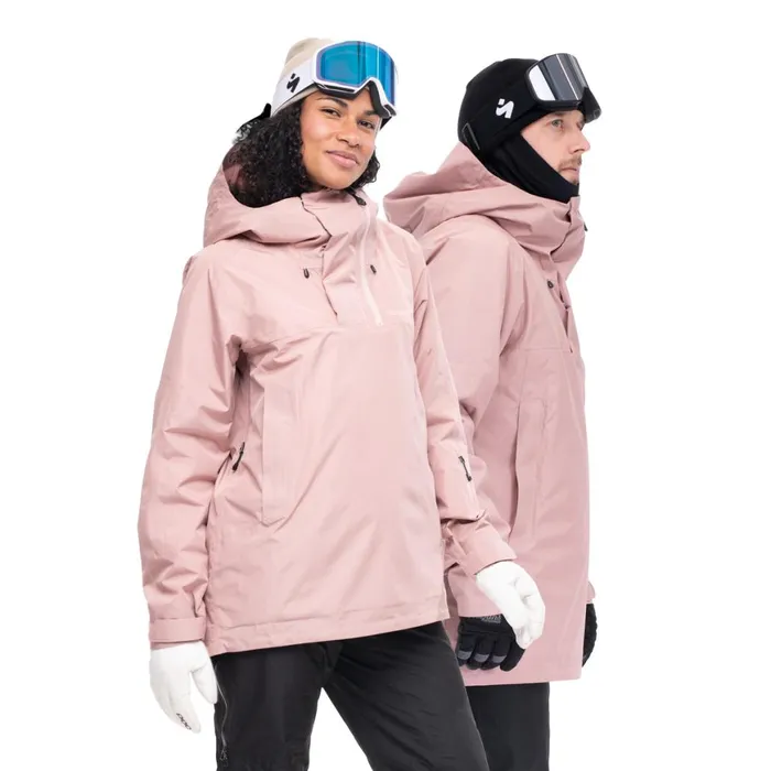 Women Bergans Of Norway Ski Jackets Stranda V2 Insulated Anorak Powder Pink