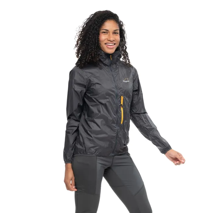 Women Bergans Of Norway Softshell Jackets Y Lightline Pure Windbreaker Jacket Dark Shadow Grey