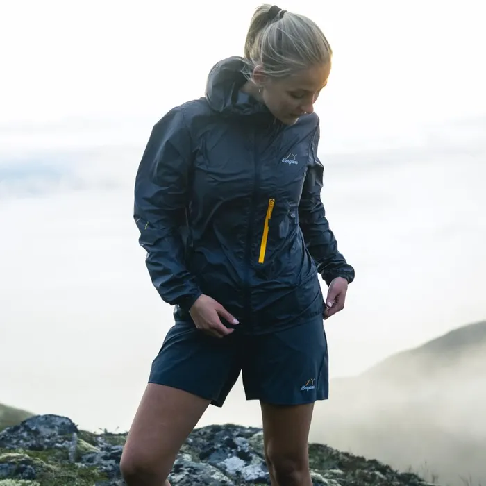 Women Bergans Of Norway Softshell Jackets Y Lightline Pure Windbreaker Jacket Dark Shadow Grey
