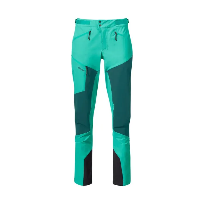 Women Bergans Of Norway Softshell Pants Tind Softshell Pants Light Malachite Green Malachite Green