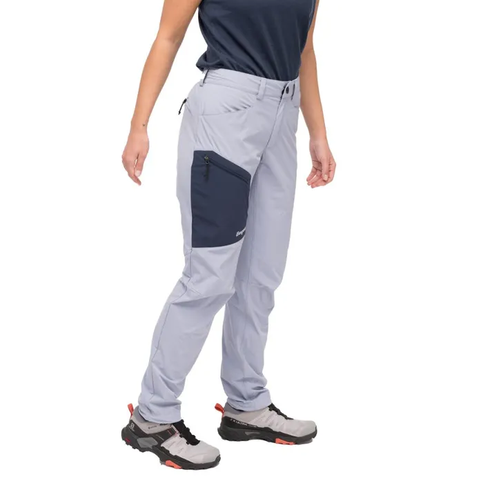 Women Bergans Of Norway Softshell Pants Vaagaa Light Softshell Pants Husky Blue Navy Blue