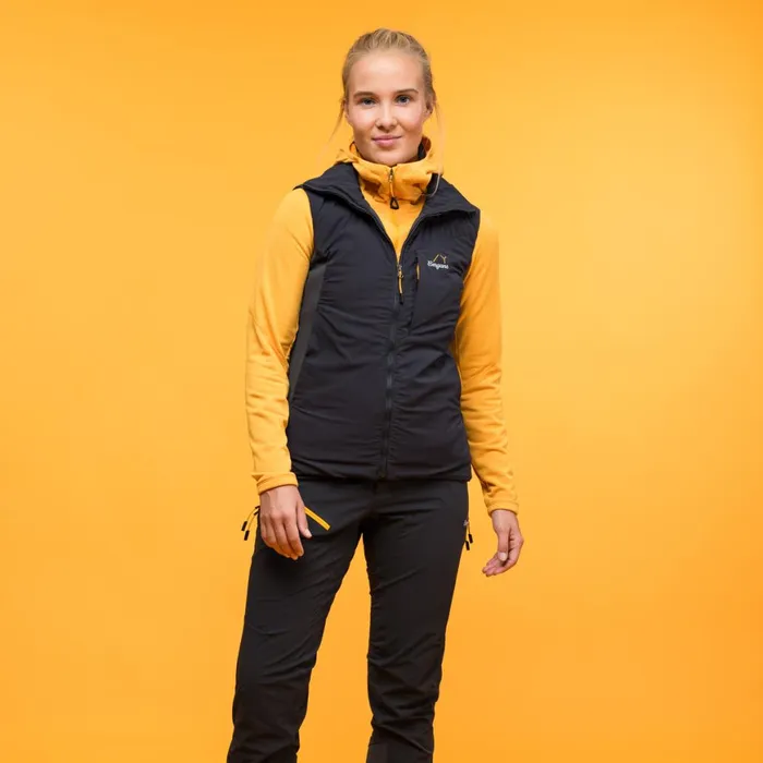 Women Bergans Of Norway Vests Y Mountainline Light Insulated Air Vest Dark Shadow Grey