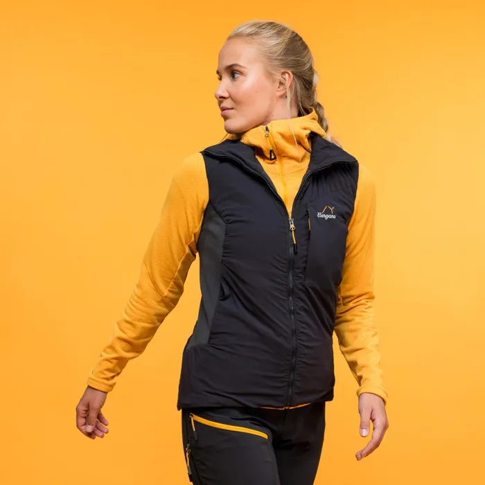 Women Bergans Of Norway Vests Y Mountainline Light Insulated Air Vest Dark Shadow Grey
