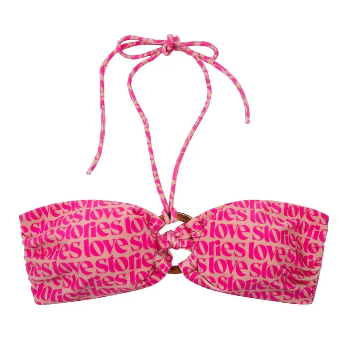 Women Bikini Tops Love Stories Harper Bikini Top Pink