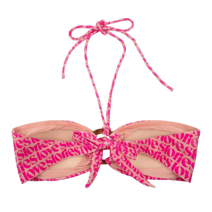 Women Bikini Tops Love Stories Harper Bikini Top Pink