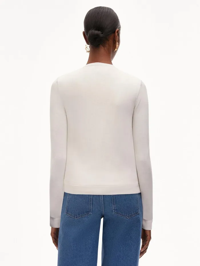 Women Blouses and Knits Oscar De La Renta Orchid Threadwork Inset Cardigan White Multi Women Blouses and Knits Oscar De La Renta Orchid Threadwork Inset Cardigan White Multi