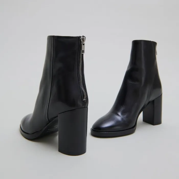 Women Boots With Heels Black JONAK Ankle Boots Lowboots