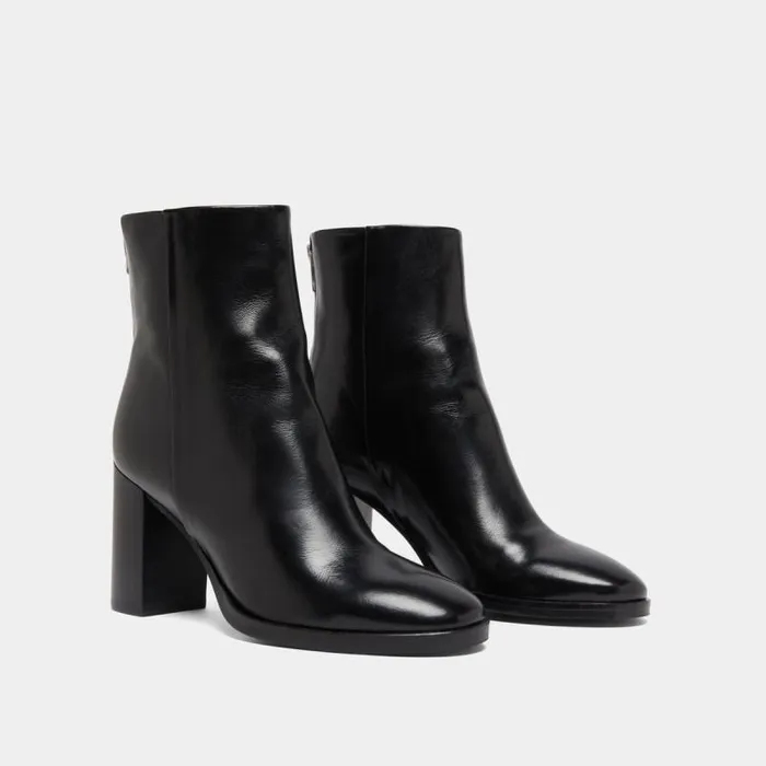 Women Boots With Heels Black JONAK Ankle Boots Lowboots