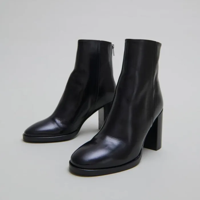 Women Boots With Heels Black JONAK Ankle Boots Lowboots