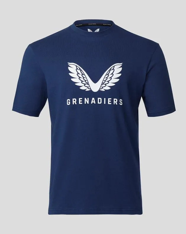 Women Castore Tops INEOS GRENADIERS UNISEX LIFESTYLE TSHIRT 8211 NAVY