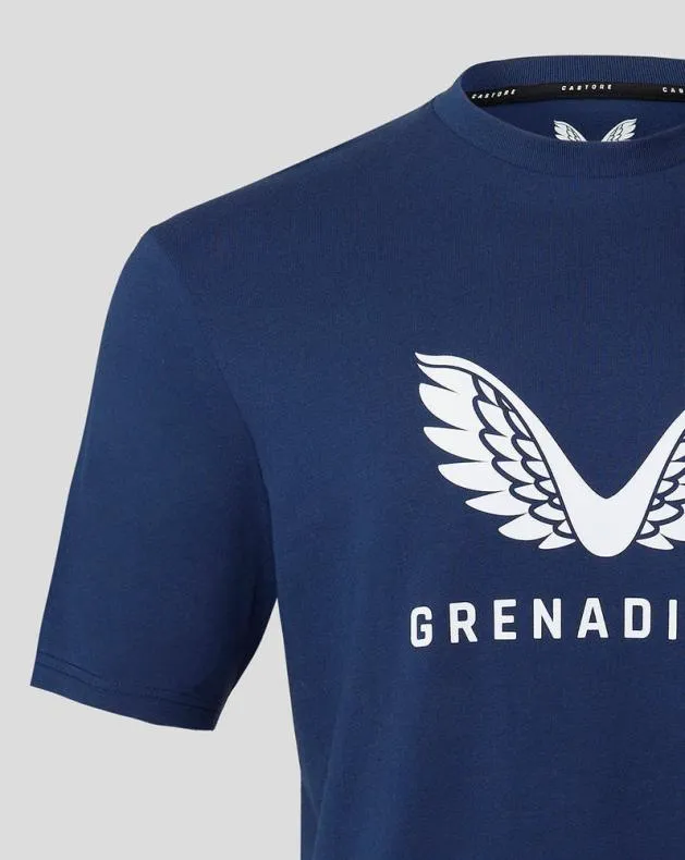 Women Castore Tops INEOS GRENADIERS UNISEX LIFESTYLE TSHIRT 8211 NAVY