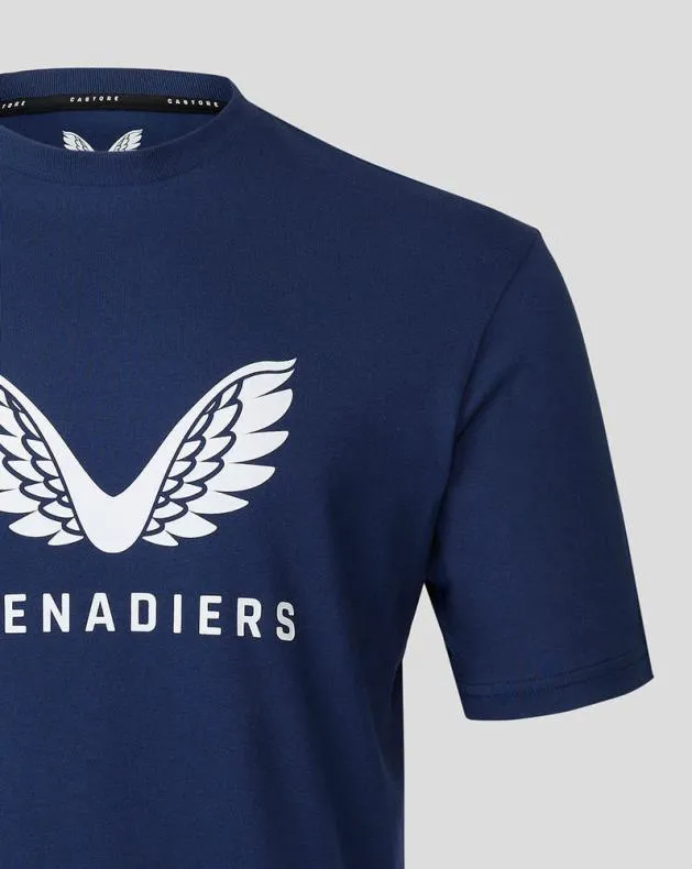 Women Castore Tops INEOS GRENADIERS UNISEX LIFESTYLE TSHIRT 8211 NAVY