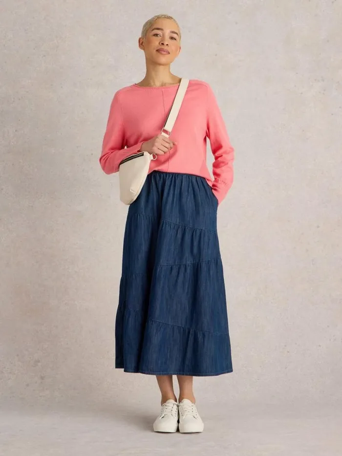 Women CITY JUMPER Mid Coral White Stuff Knitwear