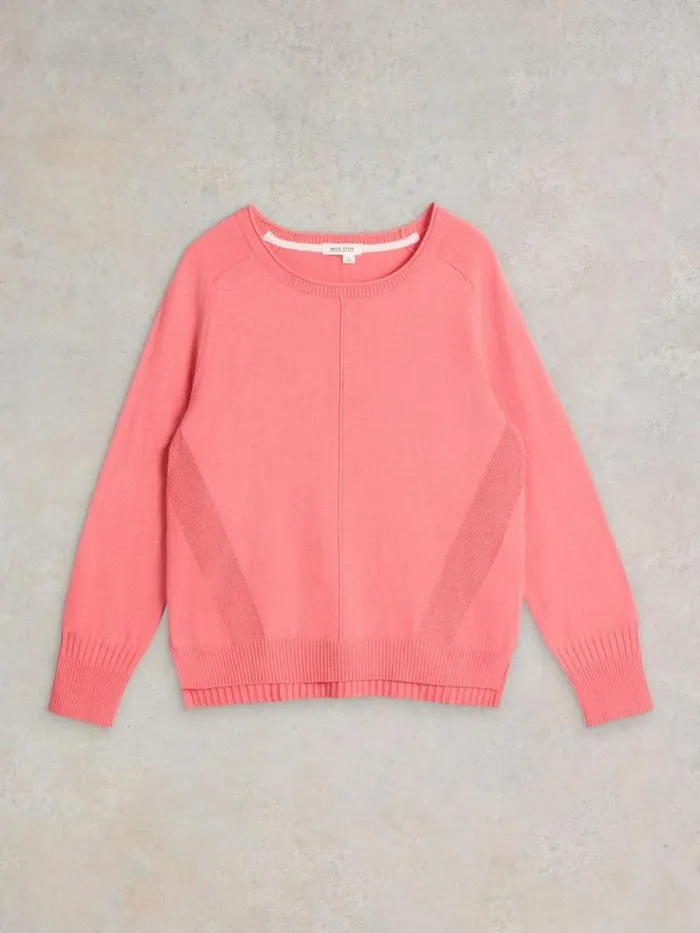 Women CITY JUMPER Mid Coral White Stuff Knitwear Women CITY JUMPER Mid Coral White Stuff Knitwear