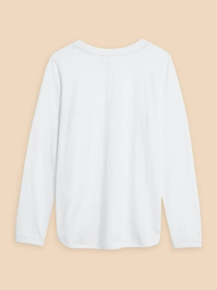 Women CLARA LS TEE Brilliant White White Stuff Tops and Tees Women CLARA LS TEE Brilliant White White Stuff Tops and Tees