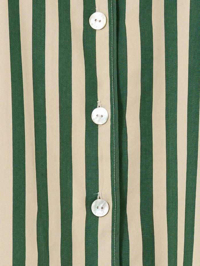 Women Classic Stripe Pyjama Green Jigsaw Pyjamas and Loungewear