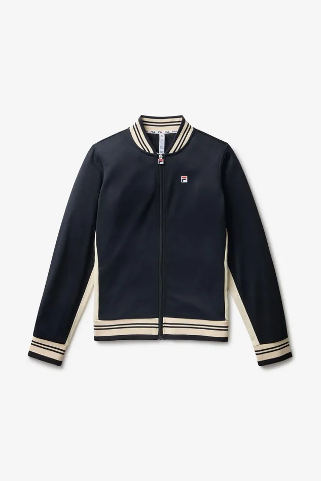 Women Coats and Jackets Fila Performance Iconic Settanta Jacket 978 Blackangora