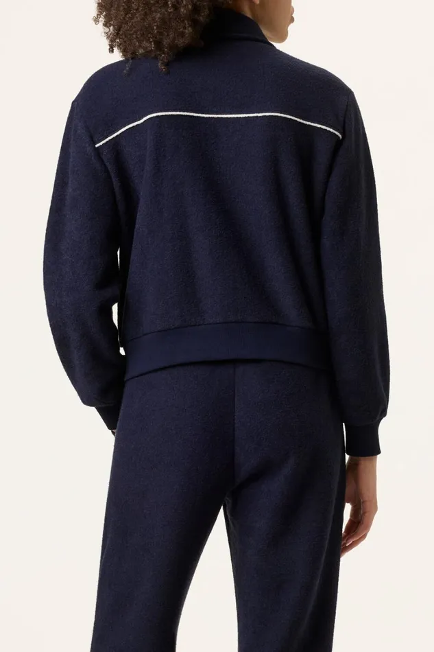 Women Coats and Jackets Fila Tennis Terry Track Top 400 Ink Navy Women Coats and Jackets Fila Tennis Terry Track Top 400 Ink Navy