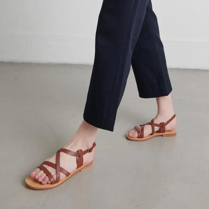 Women Cognaccoloured Sandals Cognac JONAK Beach Sandals