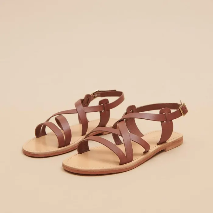 Women Cognaccoloured Sandals Cognac JONAK Beach Sandals
