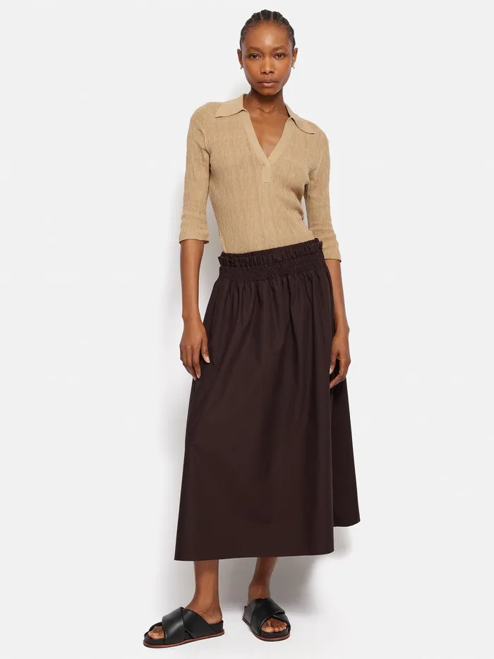 Women Collar Knitted Top Stone Jigsaw Shirts and Tops