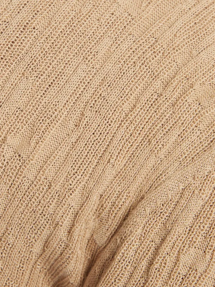 Women Collar Knitted Top Stone Jigsaw Shirts and Tops