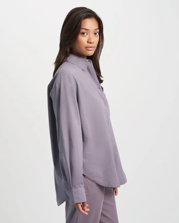 Women Colorfulstandard Organic Oversized Shirt 8211 Purple Haze Shirts