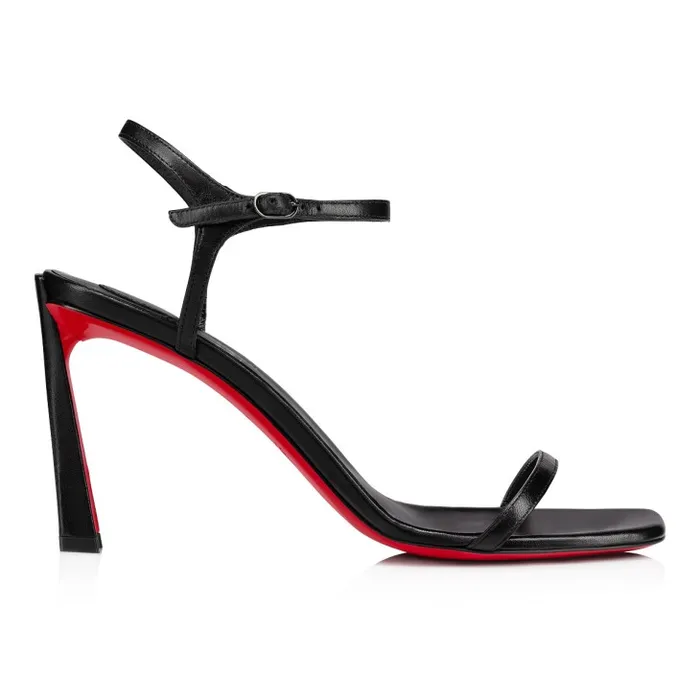Women Condora Sandal 85 Mm Sandals 8211 Leather 8211 Black Christian Louboutin Sandals and Slides