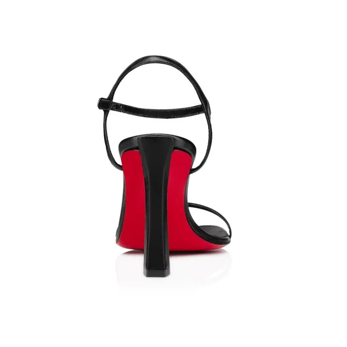 Women Condora Sandal 85 Mm Sandals 8211 Leather 8211 Black Christian Louboutin Sandals and Slides