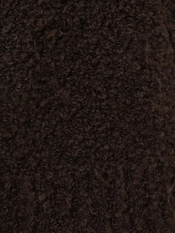 Women Cosy Boucle Scarf Cardi Brown Jigsaw Coords