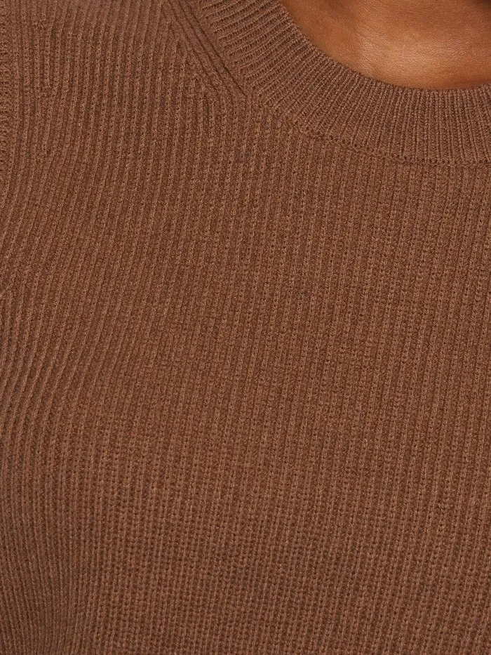 Women Cotton Blend Crew Tank Toffee Jigsaw Knitwear and Cashmere