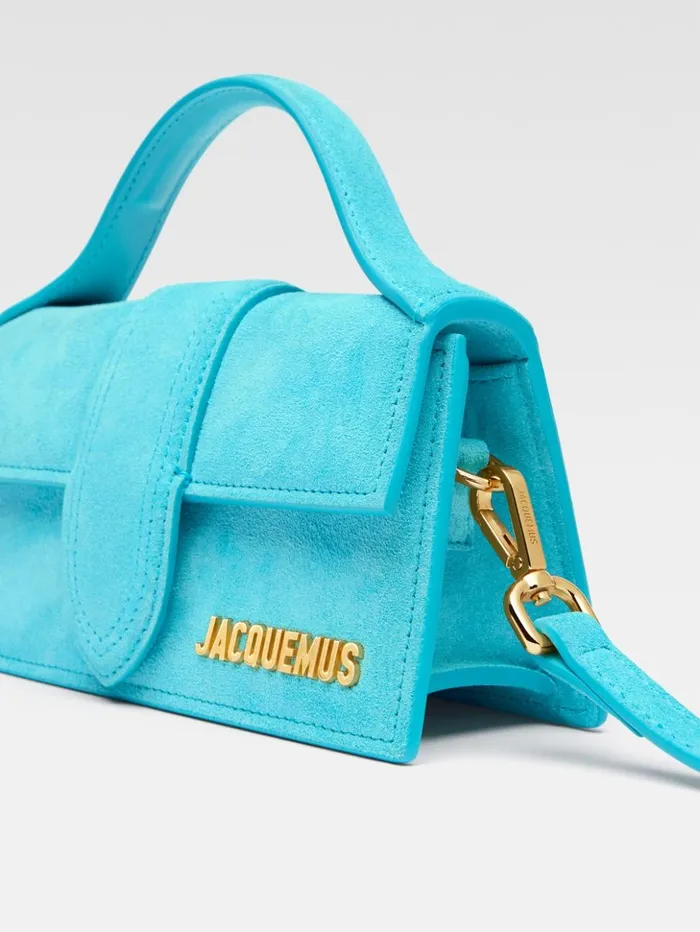 Women Crossbody and Handbags JACQUEMUS The Bambino Light Turquoise Women Crossbody and Handbags JACQUEMUS The Bambino Light Turquoise