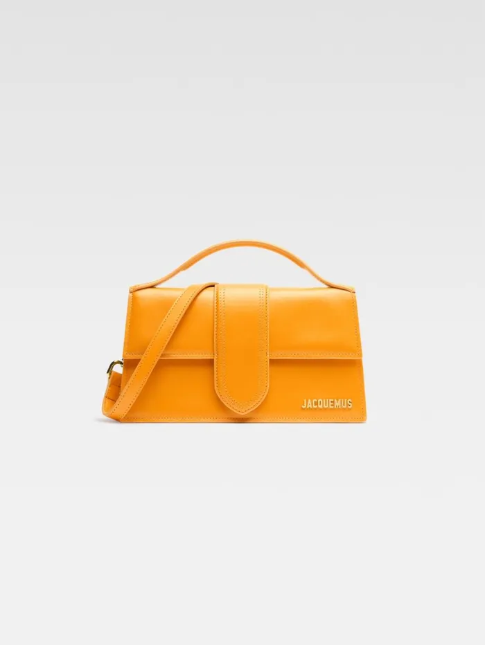 Women Crossbody and Handbags JACQUEMUS The Large Bambino Dark Orange