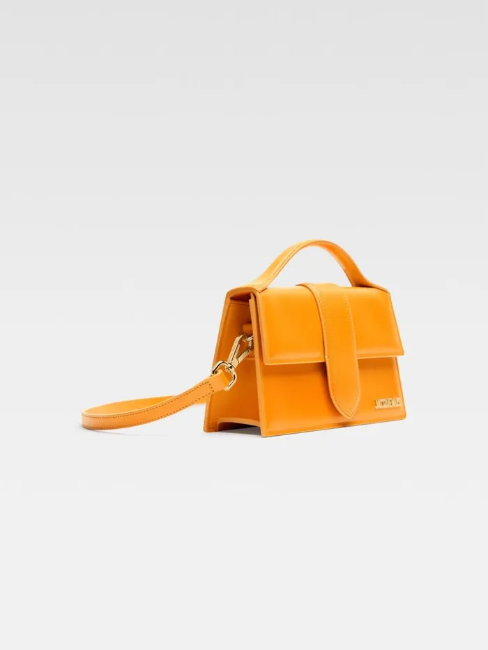Women Crossbody and Handbags JACQUEMUS The Large Bambino Dark Orange Women Crossbody and Handbags JACQUEMUS The Large Bambino Dark Orange