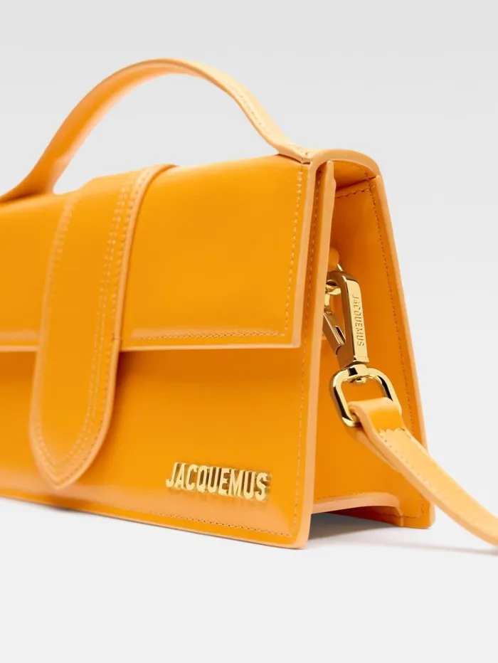 Women Crossbody and Handbags JACQUEMUS The Large Bambino Dark Orange Women Crossbody and Handbags JACQUEMUS The Large Bambino Dark Orange