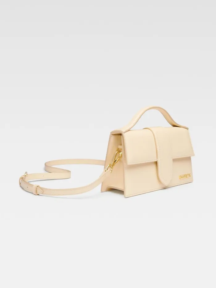 Women Crossbody and Handbags JACQUEMUS The Large Bambino Ivory Women Crossbody and Handbags JACQUEMUS The Large Bambino Ivory