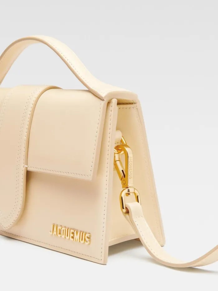 Women Crossbody and Handbags JACQUEMUS The Large Bambino Ivory Women Crossbody and Handbags JACQUEMUS The Large Bambino Ivory