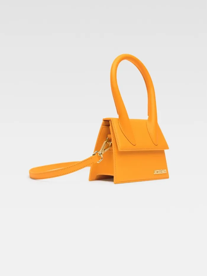 Women Crossbody and Handbags JACQUEMUS The Medium Chiquito Dark Orange Women Crossbody and Handbags JACQUEMUS The Medium Chiquito Dark Orange