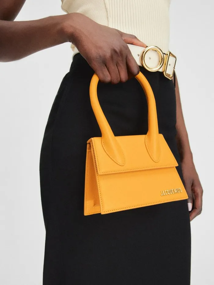 Women Crossbody and Handbags JACQUEMUS The Medium Chiquito Dark Orange Women Crossbody and Handbags JACQUEMUS The Medium Chiquito Dark Orange