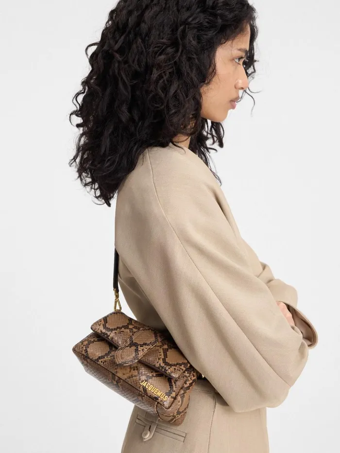 Women Crossbody and Handbags JACQUEMUS The Small Bambimou Light Brown Women Crossbody and Handbags JACQUEMUS The Small Bambimou Light Brown