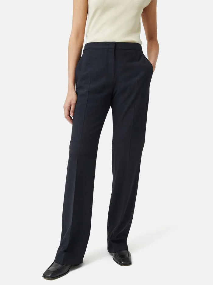 Women Crosshatch Mason Trouser Navy Jigsaw Suits and Tailoring