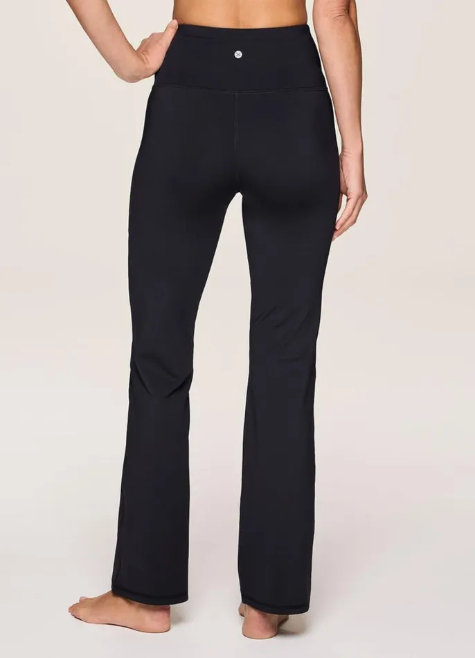Women Crossover Ultra Hold Flare Legging Black RBX Active Leggings