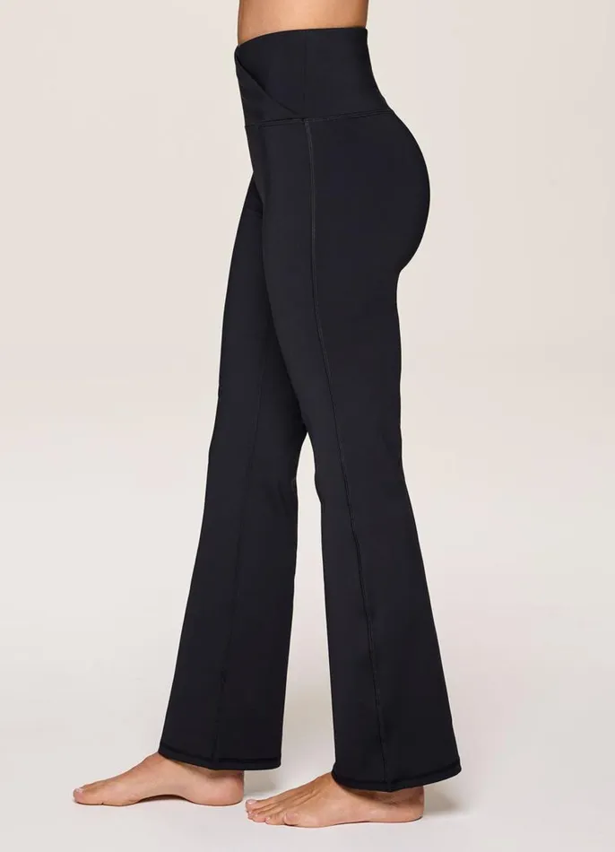 Women Crossover Ultra Hold Flare Legging Black RBX Active Leggings