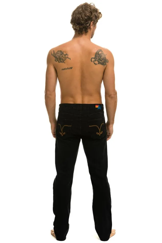 Women Denim Aviator Nation MEN039S CLASSIC STRAIGHT LEG DENIM JEAN 8211 VINTAGE BLACK Women Denim Aviator Nation MEN039S CLASSIC STRAIGHT LEG DENIM JEAN 8211 VINTAGE BLACK