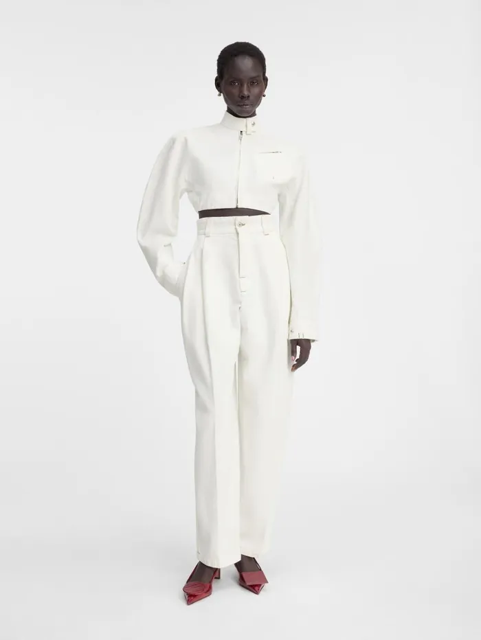 Women Denim JACQUEMUS The Curzio DeNmes Denim Pants Offwhite