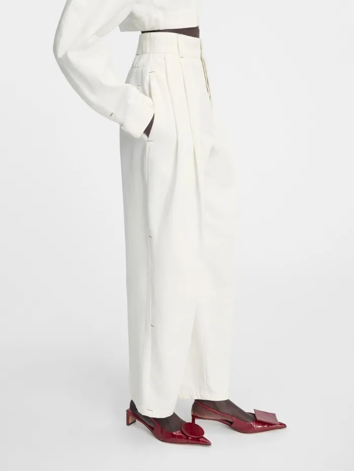 Women Denim JACQUEMUS The Curzio DeNmes Denim Pants Offwhite