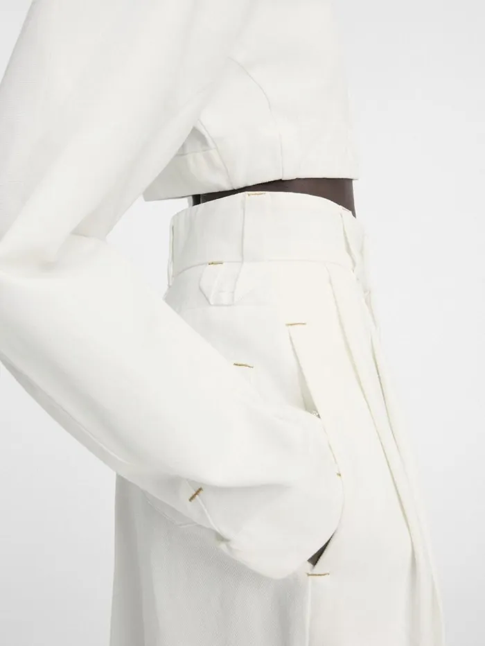 Women Denim JACQUEMUS The Curzio DeNmes Denim Pants Offwhite