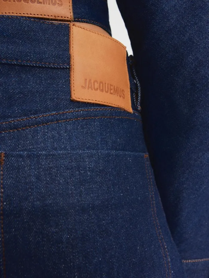 Women Denim JACQUEMUS The Ovalo DeNmes Denim Pants Navybrown Women Denim JACQUEMUS The Ovalo DeNmes Denim Pants Navybrown